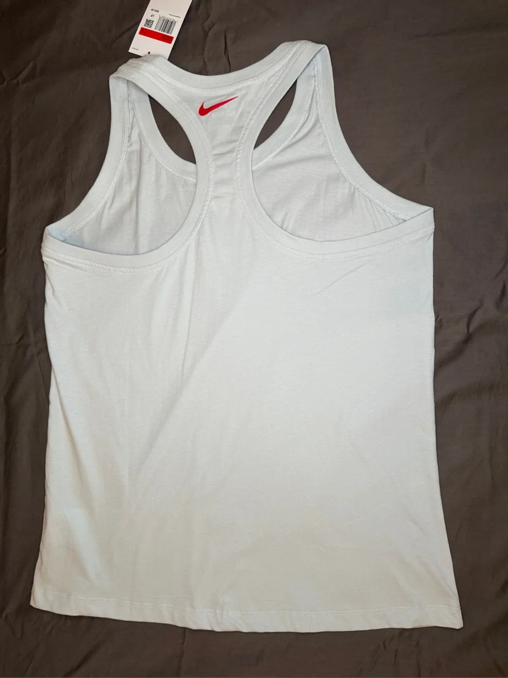 Nike Women's Light Gray Ohio State Racerback Tank Large